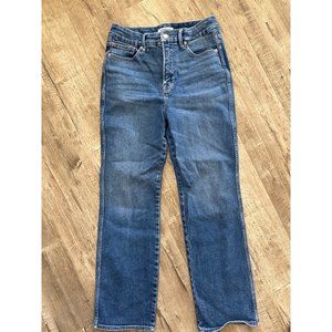 Good American Womens Good Curve Straight Leg Jeans Blue High Waist Casual 8/29